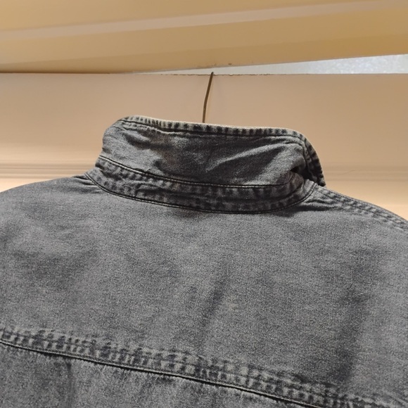 Holiday Editions Denim Shirt with Floral Embroidery Festive Celebration Size XL - Picture 6 of 9